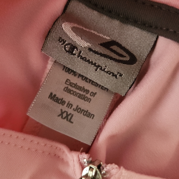 Champion Pink Zip Work Out Long Sleeve Top Size Plus XXL - Picture 8 of 8